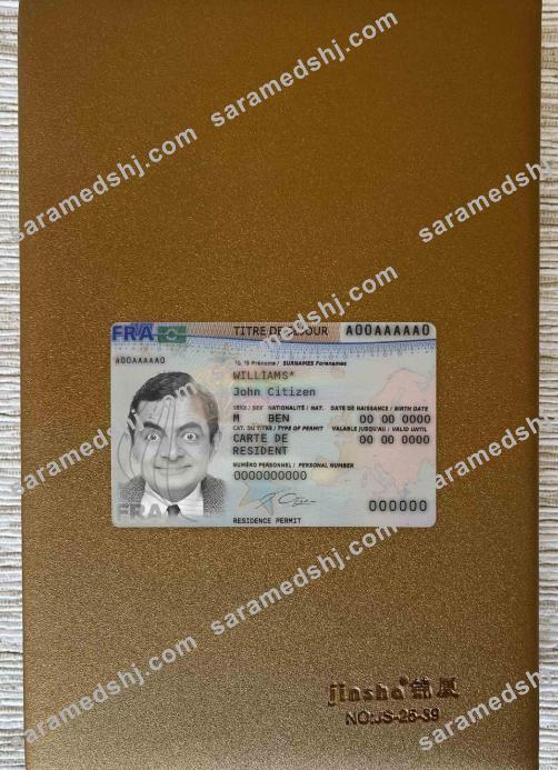 France new residence card 2019 - present photolook FRONT